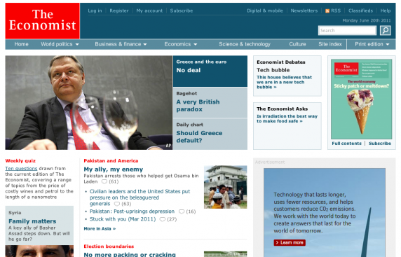 The Economist online